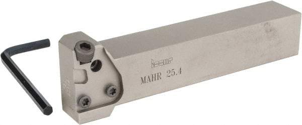 Iscar - MAH, External, Right Hand, Indexable Grooving Tool Holder - 1" Shank Height, 1" Shank Width, 5.6" OAL - Benchmark Tooling