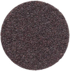 3M - 2" Disc Diam, 36 Grit, Aluminum Oxide Quick Change Disc - Type S Attaching System, Coated, Very Coarse Grade, 25,000 RPM, 361F Series - Benchmark Tooling