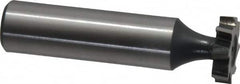 Interstate - 5/8" Diam x 5/32" Face Width, High Speed Steel, 8 Teeth, Shank Connection Woodruff Keyseat Cutter - Uncoated, 2-5/32" OAL x 1/2" Shank, Staggered Teeth, ANSI 505, Old Standard 6 - Benchmark Tooling