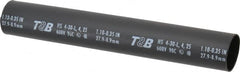 Thomas & Betts - 9" Long, 3:1, Polyolefin Heat Shrink Electrical Tubing - Black - Benchmark Tooling