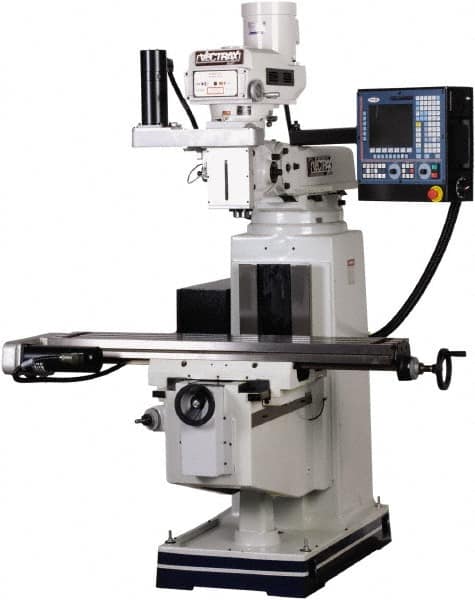 Vectrax - 49" Long x 9" Wide, 3 Phase Fagor 3 Axis 8055i CNC Milling Machine - Variable Speed Pulley Control, R8 Taper, 3 hp - Benchmark Tooling