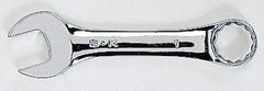 SK - 7/16" 12 Point Offset Combination Wrench - 15° Offset Angle, 4" OAL, Steel, Chrome Finish - Benchmark Tooling