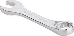 SK - 13/16" 12 Point Offset Combination Wrench - 15° Offset Angle, 6" OAL, Steel, Chrome Finish - Benchmark Tooling