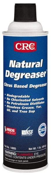 CRC - 20 oz Aerosol Cleaner/Degreaser - Aerosol, Citrus - Benchmark Tooling