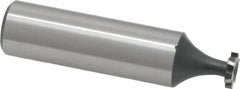 Interstate - 5/16" Diam x 1/16" Face Width, Cobalt, 6 Teeth, Shank Connection Woodruff Keyseat Cutter - Uncoated, 2-1/16" OAL x 1/2" Shank, Staggered Teeth, ANSI 202-1/2, Old Standard 206 - Benchmark Tooling