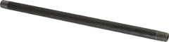 Value Collection - Schedule 80, 1/4" Diam x 11" Long Black Pipe Nipple - Threaded - Benchmark Tooling