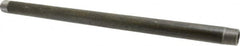 Made in USA - Schedule 80, 3/4" Diam x 18" Long Black Pipe Nipple - Threaded - Benchmark Tooling