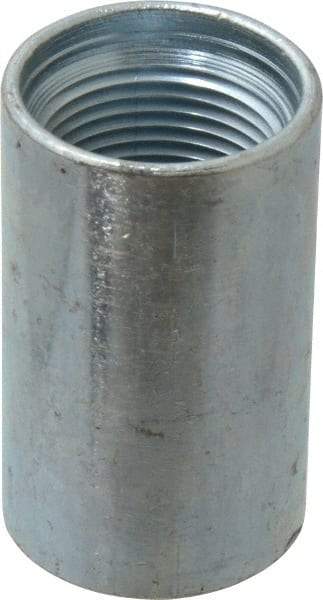Value Collection - Class 300, 1" Galvanized Pipe Coupling - Threaded, Steel - Benchmark Tooling