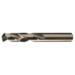13/64 RHS / RHC HSS-CO 8% (M42) 135 Degree Split Point Cobalt Heavy Duty Screw Machine Drill - Straw / Gold Oxide - Exact Industrial Supply