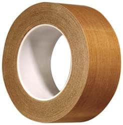 3M - 36 Yd Long x 3/4" Wide, Series 5453, Brown Silicone Glass Cloth/PTFE Tape - 8.2 mil Thick, 175 Lb/In Tensile Strength - Benchmark Tooling