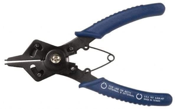 Value Collection - Standard Jaw, Easy Shift Internal-External, Snap Ring Plier - 6" OAL, 2 Max Capacity - Benchmark Tooling