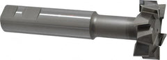 Interstate - 2" Cut Diam, 3/4" Cut Width, 20mm Neck Diam, 1" Shank Diam, 5-11/16" OAL, M42 Cobalt T-Slot Cutter - Staggered Teeth, 10 Teeth - Benchmark Tooling