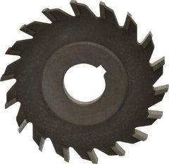 Value Collection - 16 Teeth, 4" Diam x 5/16" Width of Cut, High Speed Steel Side Milling Cutter - Straight Teeth, Uncoated - Benchmark Tooling