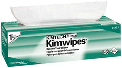 Kimtech - Dry Clean Room/Lab/Critical Task Wipes - Pop-Up, 11-3/4" x 11-3/4" Sheet Size, White - Benchmark Tooling