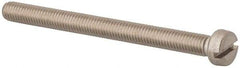 Value Collection - M5x0.80 Metric Coarse, 60mm Length Under Head Slotted Drive Machine Screw - Fillister Head, Grade 316 & A4 Stainless Steel, Uncoated, Without Washer - Benchmark Tooling