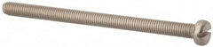 Value Collection - M5x0.80, 75mm Length Under Head Slotted Drive Machine Screw - Fillister Head, Grade 316 & A4 Stainless Steel, Uncoated, Without Washer - Benchmark Tooling