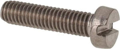 Value Collection - M6x1.00 Metric Coarse, 25mm Length Under Head Slotted Drive Machine Screw - Fillister Head, Grade 316 & A4 Stainless Steel, Uncoated, Without Washer - Benchmark Tooling