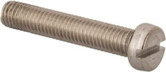 Value Collection - M8x1.25 Metric Coarse, 45mm Length Under Head Slotted Drive Machine Screw - Fillister Head, Grade 316 & A4 Stainless Steel, Uncoated, Without Washer - Benchmark Tooling