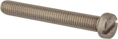 Value Collection - M8x1.25 Metric Coarse, 60mm Length Under Head Slotted Drive Machine Screw - Fillister Head, Grade 316 & A4 Stainless Steel, Uncoated, Without Washer - Benchmark Tooling