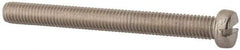 Value Collection - M8x1.25, 80mm Length Under Head Slotted Drive Machine Screw - Fillister Head, Grade 316 & A4 Stainless Steel, Uncoated, Without Washer - Benchmark Tooling