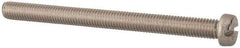 Value Collection - M8x1.25, 100mm Length Under Head Slotted Drive Machine Screw - Fillister Head, Grade 316 & A4 Stainless Steel, Uncoated, Without Washer - Benchmark Tooling