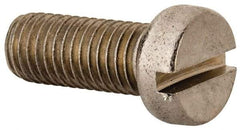 Value Collection - M10x1.50 Metric Coarse, 25mm Length Under Head Slotted Drive Machine Screw - Fillister Head, Grade 316 & A4 Stainless Steel, Uncoated, Without Washer - Benchmark Tooling