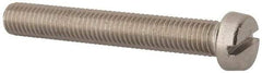 Value Collection - M10x1.50, 70mm Length Under Head Slotted Drive Machine Screw - Fillister Head, Grade 316 & A4 Stainless Steel, Uncoated, Without Washer - Benchmark Tooling