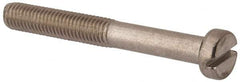 Value Collection - M10x1.50 Metric Coarse, 80mm Length Under Head Slotted Drive Machine Screw - Fillister Head, Grade 316 & A4 Stainless Steel, Uncoated, Without Washer - Benchmark Tooling