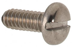 Value Collection - M2x0.40 Metric Coarse, 5mm Length Under Head Slotted Drive Machine Screw - Pan Head, Grade 316 & A4 Stainless Steel, Uncoated, Without Washer - Benchmark Tooling