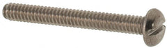 Value Collection - M2x0.40 Metric Coarse, 16mm Length Under Head Slotted Drive Machine Screw - Pan Head, Grade 316 & A4 Stainless Steel, Uncoated, Without Washer - Benchmark Tooling