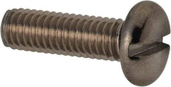 Value Collection - M3x0.50 Metric Coarse, 10mm Length Under Head Slotted Drive Machine Screw - Pan Head, Grade 316 & A4 Stainless Steel, Uncoated, Without Washer - Benchmark Tooling