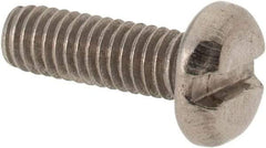 Value Collection - M4x0.70 Metric Coarse, 12mm Length Under Head Slotted Drive Machine Screw - Pan Head, Grade 316 & A4 Stainless Steel, Uncoated, Without Washer - Benchmark Tooling