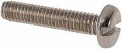 Value Collection - M4x0.70 Metric Coarse, 20mm Length Under Head Slotted Drive Machine Screw - Pan Head, Grade 316 & A4 Stainless Steel, Uncoated, Without Washer - Benchmark Tooling