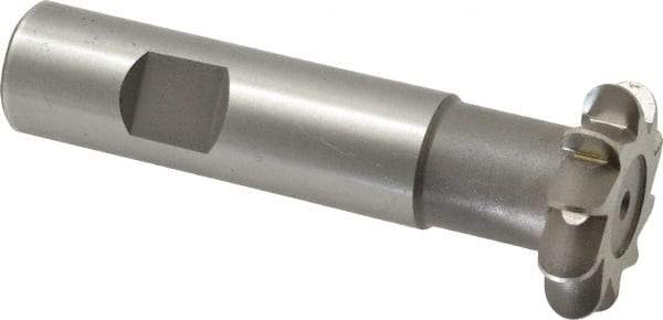 Whitney Tool Co. - 5/32" Radius, 5/16" Circle Diam, 1-5/16" Cutter Diam, Shank Connection, Convex Radius Cutter - 3/4" Shank Diam, 3-1/2" OAL, High Speed Steel, Uncoated, Profile Ground, 10 Teeth, Weldon Flat - Benchmark Tooling