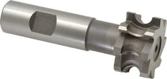 Whitney Tool Co. - 3/16" Radius, 3/8" Circle Diam, 1-3/8" Cutter Diam, 3/4" Cutting Width, Shank Connection, Concave Radius Cutter - 3/4" Shank Diam, 3-1/2" OAL, High Speed Steel, Uncoated, Profile Ground, 8 Teeth, Weldon Flat - Benchmark Tooling