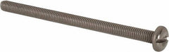 Value Collection - M5x0.80 Metric Coarse, 75mm Length Under Head Slotted Drive Machine Screw - Pan Head, Grade 316 & A4 Stainless Steel, Uncoated, Without Washer - Benchmark Tooling