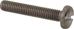 Value Collection - M6x1.00 Metric Coarse, 35mm Length Under Head Slotted Drive Machine Screw - Pan Head, Grade 316 & A4 Stainless Steel, Uncoated, Without Washer - Benchmark Tooling