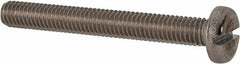 Value Collection - M6x1.00 Metric Coarse, 40mm Length Under Head Slotted Drive Machine Screw - Pan Head, Grade 316 & A4 Stainless Steel, Uncoated, Without Washer - Benchmark Tooling