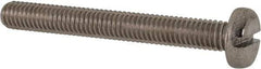 Value Collection - M6x1.00 Metric Coarse, 50mm Length Under Head Slotted Drive Machine Screw - Pan Head, Grade 316 & A4 Stainless Steel, Uncoated, Without Washer - Benchmark Tooling