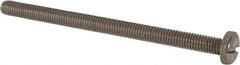 Value Collection - M6x1.00 Metric Coarse, 90mm Length Under Head Slotted Drive Machine Screw - Pan Head, Grade 316 & A4 Stainless Steel, Uncoated, Without Washer - Benchmark Tooling
