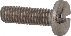 Value Collection - M8x1.25 Metric Coarse, 25mm Length Under Head Slotted Drive Machine Screw - Pan Head, Grade 316 & A4 Stainless Steel, Uncoated, Without Washer - Benchmark Tooling