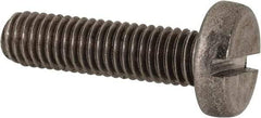 Value Collection - M8x1.25 Metric Coarse, 30mm Length Under Head Slotted Drive Machine Screw - Pan Head, Grade 316 & A4 Stainless Steel, Uncoated, Without Washer - Benchmark Tooling