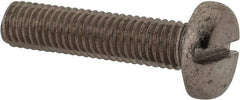 Value Collection - M8x1.25 Metric Coarse, 35mm Length Under Head Slotted Drive Machine Screw - Pan Head, Grade 316 & A4 Stainless Steel, Uncoated, Without Washer - Benchmark Tooling