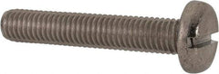 Value Collection - M8x1.25, 45mm Length Under Head Slotted Drive Machine Screw - Pan Head, Grade 316 & A4 Stainless Steel, Uncoated, Without Washer - Benchmark Tooling