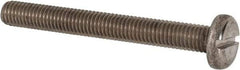 Value Collection - M8x1.25 Metric Coarse, 70mm Length Under Head Slotted Drive Machine Screw - Pan Head, Grade 316 & A4 Stainless Steel, Uncoated, Without Washer - Benchmark Tooling