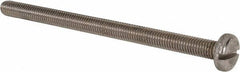 Value Collection - M8x1.25 Metric Coarse, 120mm Length Under Head Slotted Drive Machine Screw - Pan Head, Grade 316 & A4 Stainless Steel, Uncoated, Without Washer - Benchmark Tooling