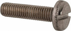 Value Collection - M10x1.50 Metric Coarse, 40mm Length Under Head Slotted Drive Machine Screw - Pan Head, Grade 316 & A4 Stainless Steel, Uncoated, Without Washer - Benchmark Tooling