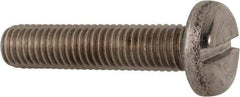 Value Collection - M10x1.50, 45mm Length Under Head Slotted Drive Machine Screw - Pan Head, Grade 316 & A4 Stainless Steel, Uncoated, Without Washer - Benchmark Tooling