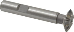 Whitney Tool Co. - 3/4° 3/4" Cut Diam, 3/16" Cut Width, 3/8" Shank, Carbide-Tipped Double-Angle Cutter - Benchmark Tooling