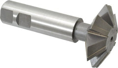 Whitney Tool Co. - 2-1/4° 2-1/4" Cut Diam, 3/4" Cut Width, 7/8" Shank, Carbide-Tipped Double-Angle Cutter - Benchmark Tooling